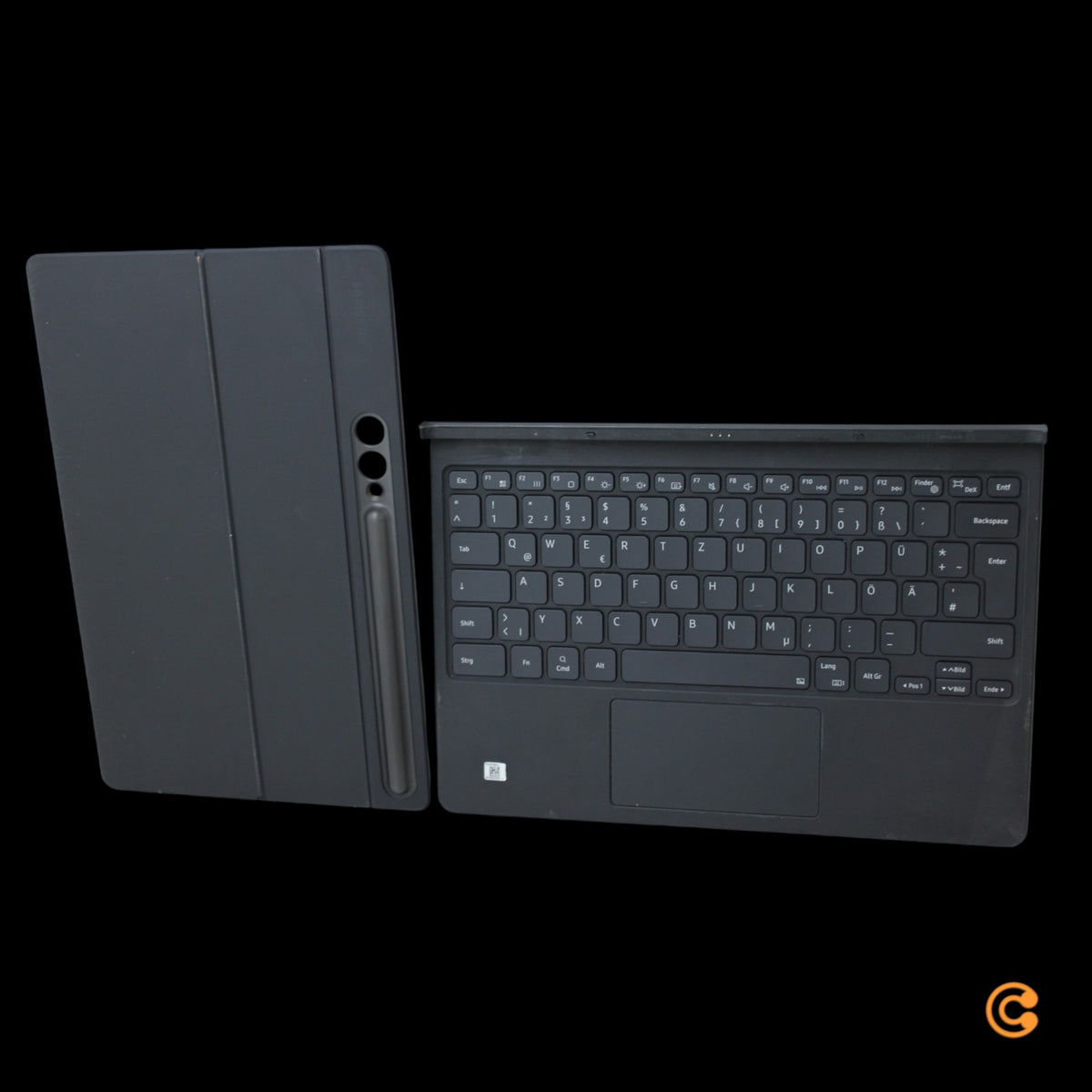 Samsung Tablet Tastatur Hülle Keyboard Cover für Galaxy Tab S9 Plus Schwarz - 8806095083087