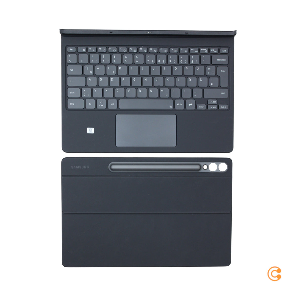 Samsung Tastatur Keyboard Book Cover EF-DX825 Galaxy Tab S10+ S9+ S9 FE+ Schwarz - 8806095759043