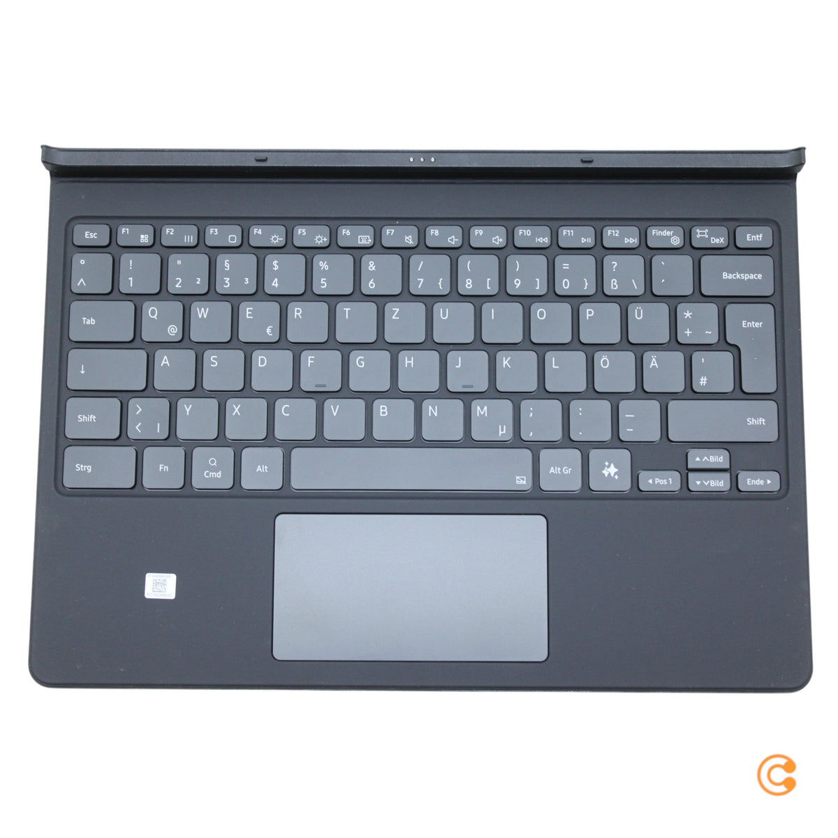 Samsung Tastatur Keyboard Book Cover EF-DX825 Galaxy Tab S10+ S9+ S9 FE+ Schwarz - 8806095759043