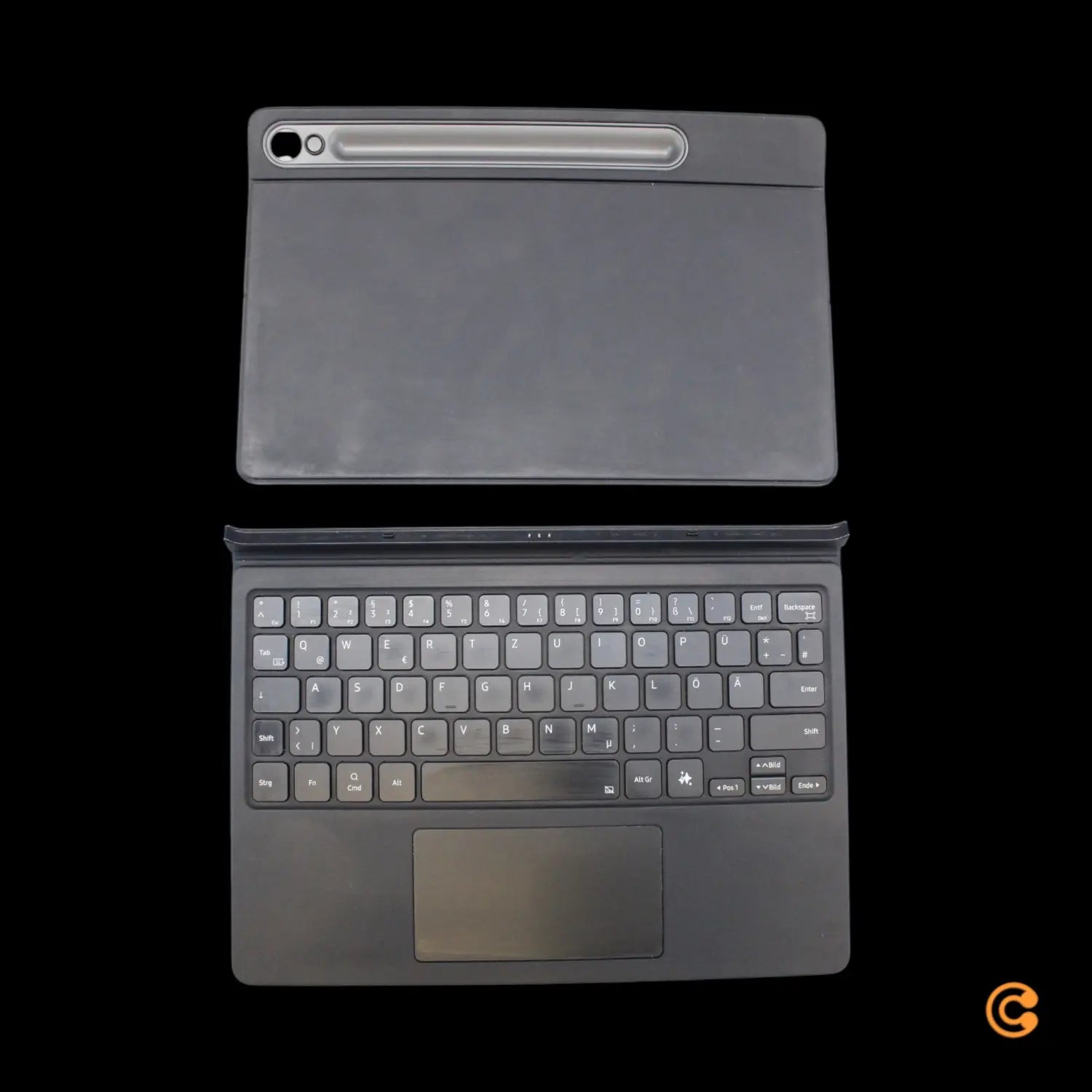 B-Ware Samsung Schutzhülle Tastatur Book Cover Keyboard Schwarz Galaxy Tab S9 S9 S10 Fe - 8806095759067