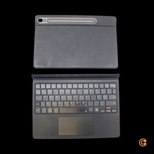 B-Ware Samsung Schutzhülle Tastatur Book Cover Keyboard Schwarz Galaxy Tab S9 S9 S10 Fe