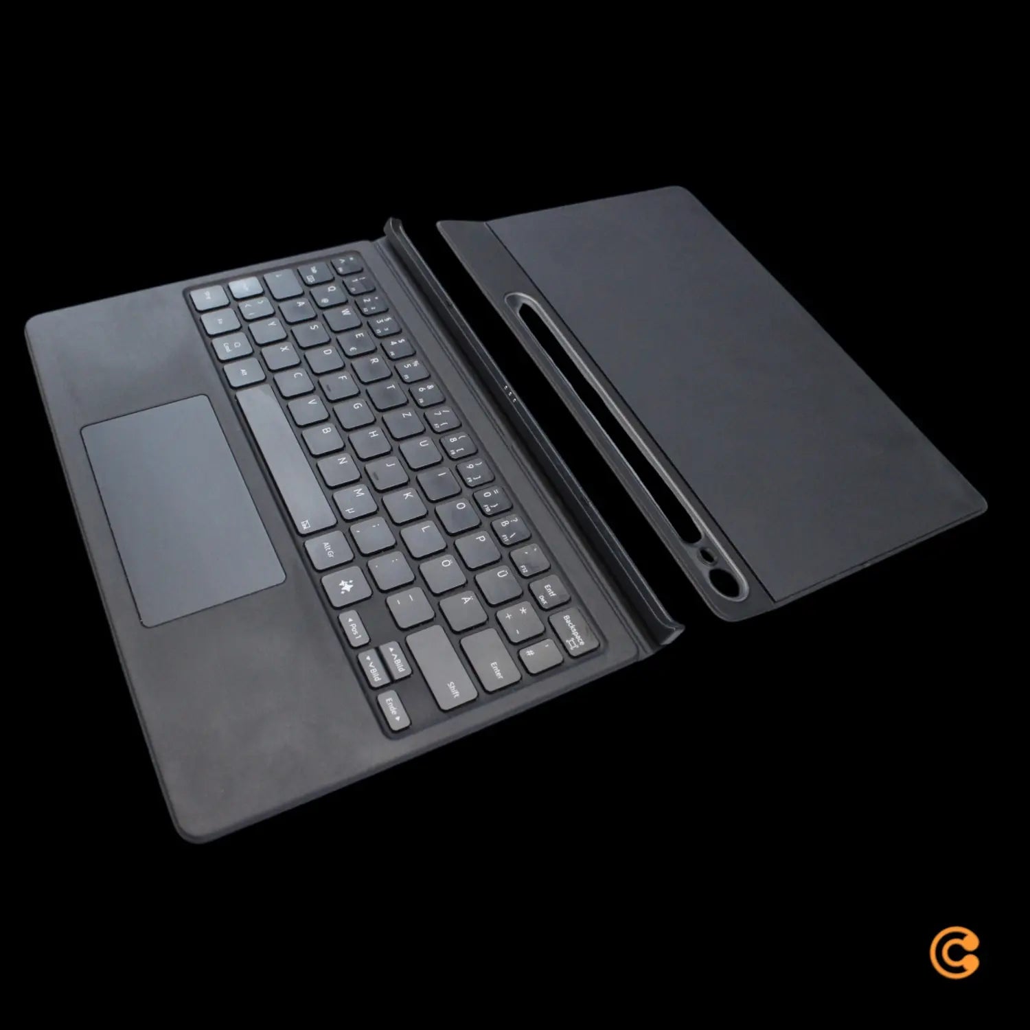 B-Ware Samsung Schutzhülle Tastatur Book Cover Keyboard Schwarz Galaxy Tab S9 S9 S10 Fe - 8806095759067
