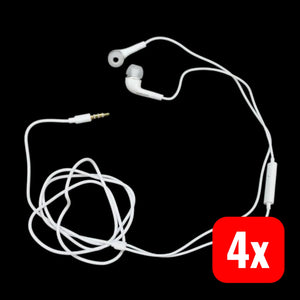 B-Ware Samsung Kopfhörer In Ear Kabelgebunden Ehs64 Headset 3,5 Mm Klinke Weiß 4 Stück