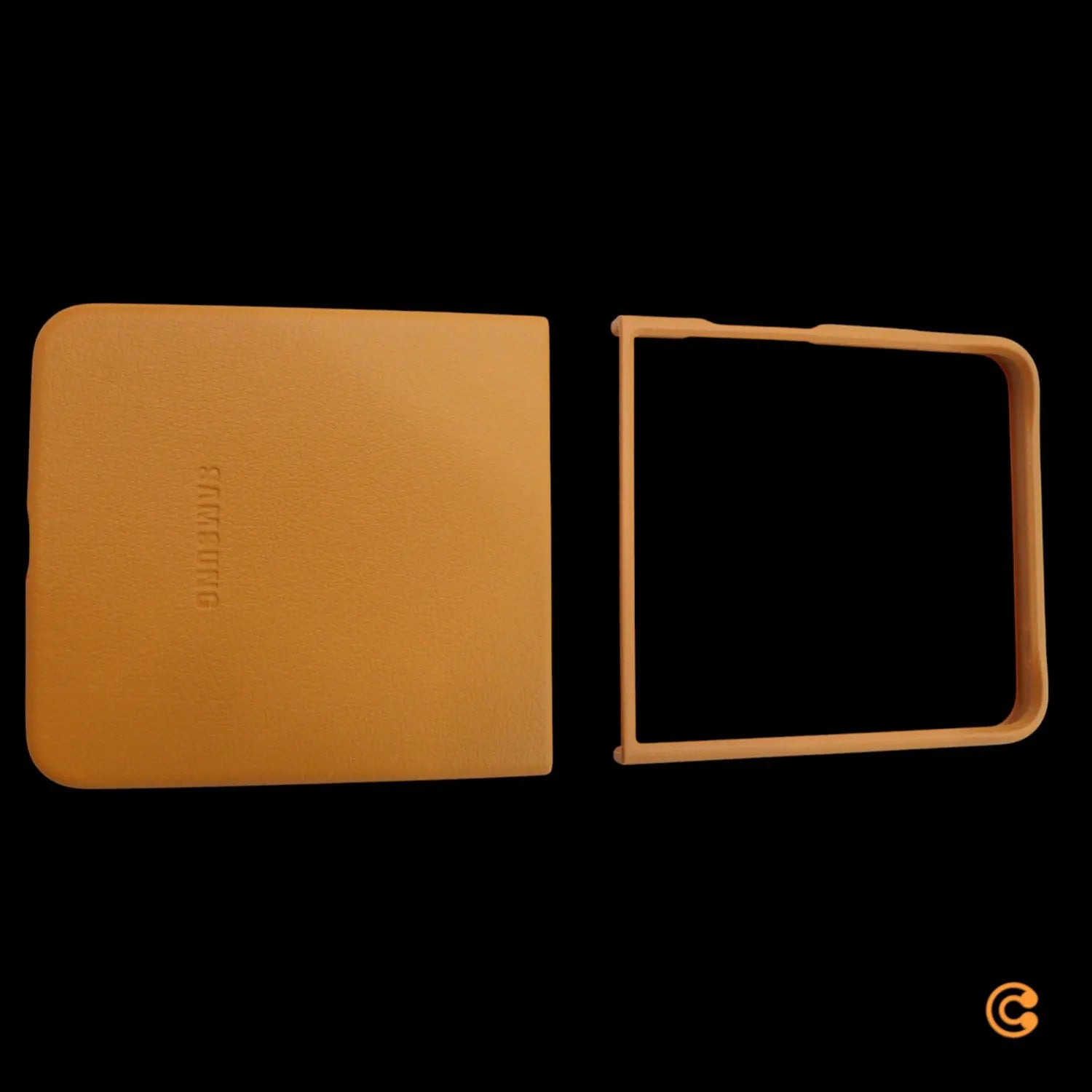 B-Ware Samsung Hülle Case Schutz Galaxy Z Flip7 Handyhülle Braun Kindsuit Cover Camel - 8806097466512
