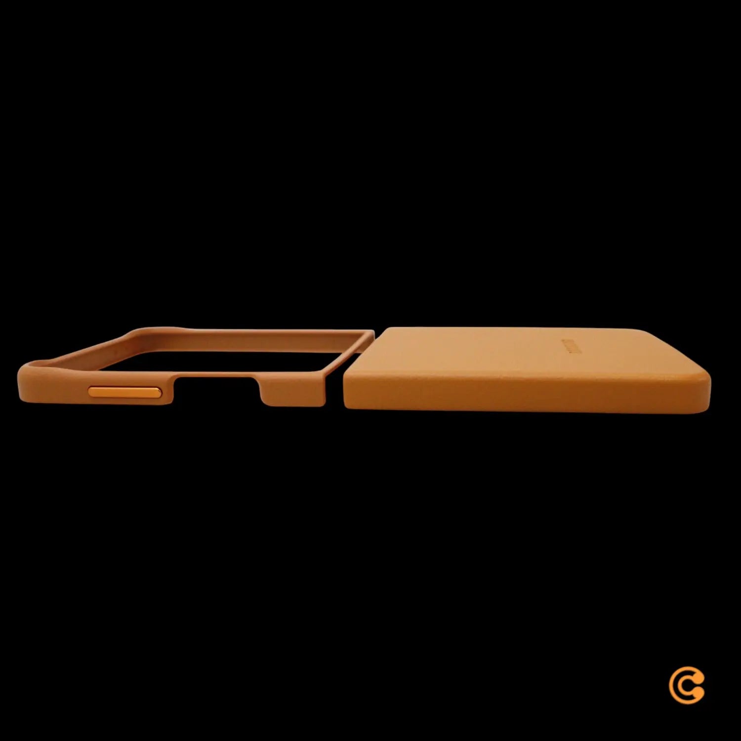 B-Ware Samsung Hülle Case Schutz Galaxy Z Flip7 Handyhülle Braun Kindsuit Cover Camel - 8806097466512