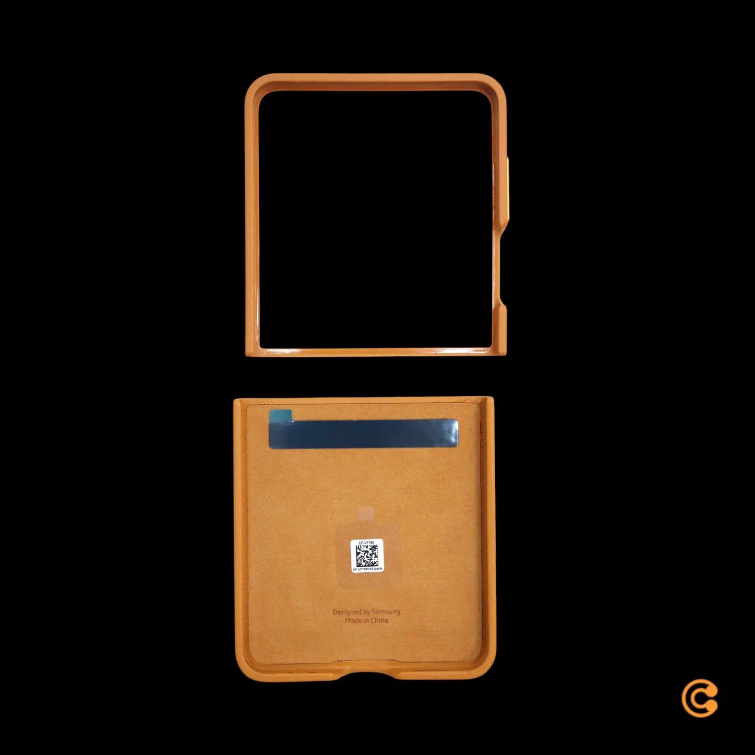 B-Ware Samsung Hülle Case Schutz Galaxy Z Flip7 Handyhülle Braun Kindsuit Cover Camel - 8806097466512