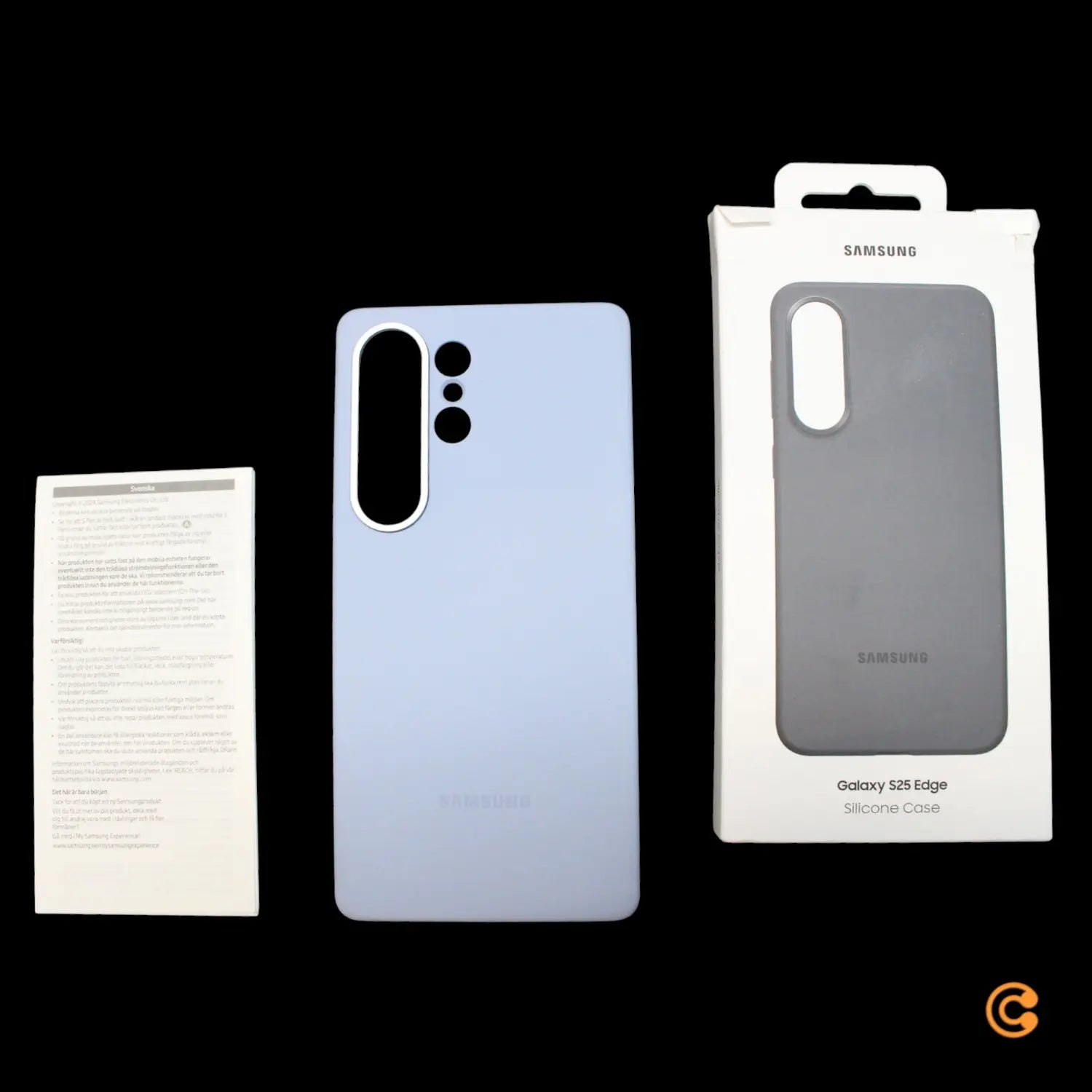 B-Ware Samsung Schutzhülle Hülle Case Samsung Galaxy S25 Edge Schwarz Silicone Schwarz - 8806097329671