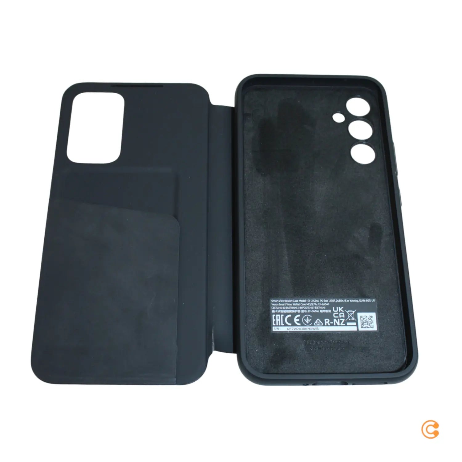 B-Ware Samsung Smart View Wallet Case Handyhülle Schwarz Samsung Galaxy A34 - 8806094919356