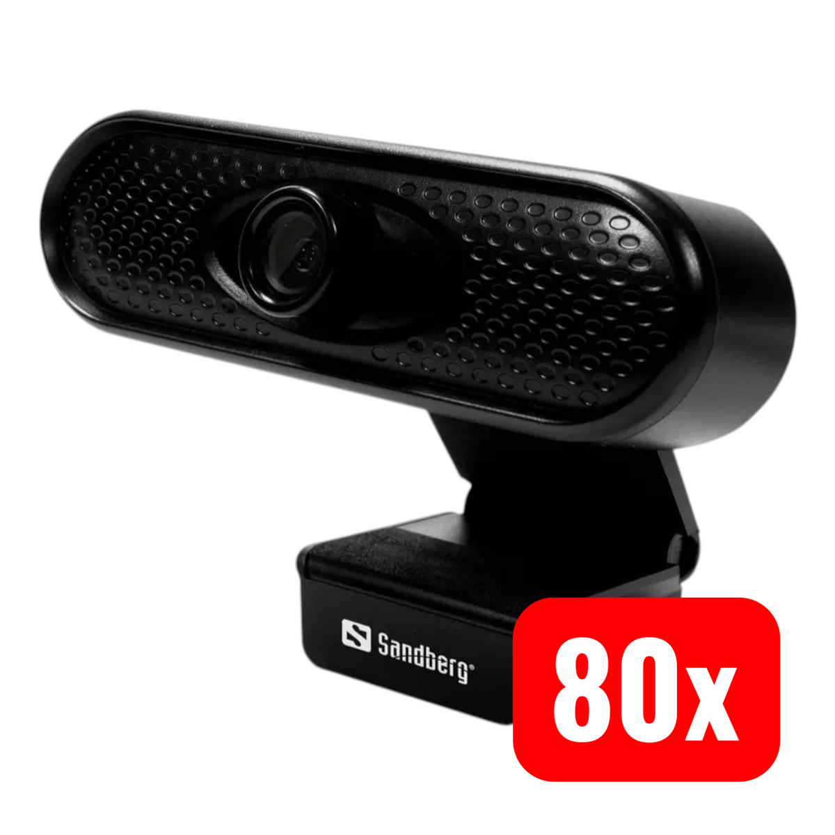Sandberg Webcam Kamera USB Full HD Webcam 1080P Mikrofon Farbe 80 STÜCK - 5705730133961