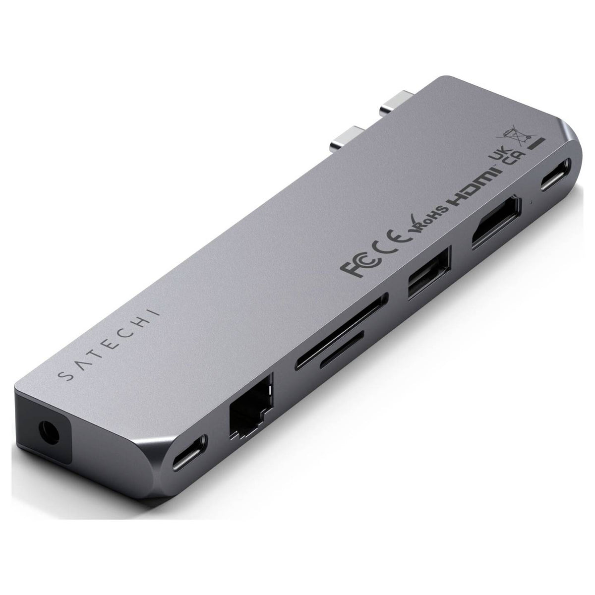 Satechi Dockingstation USB Hub Pro Hub Max Space Gray MacBook Pro Air USB-C - 0810086360314