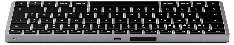 B-Ware Satechi Slim X1 Mini Bluetooth Tastatur Keyboard Multimediatasten Anthrazit Akku - 879961009694