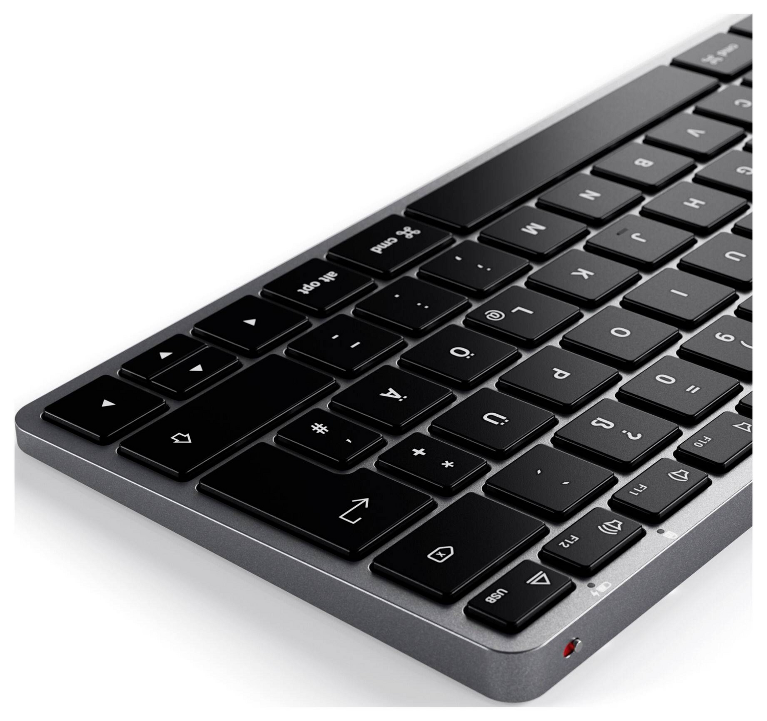 B-Ware Satechi Slim X1 Mini Bluetooth Tastatur Keyboard Multimediatasten Anthrazit Akku - 879961009694