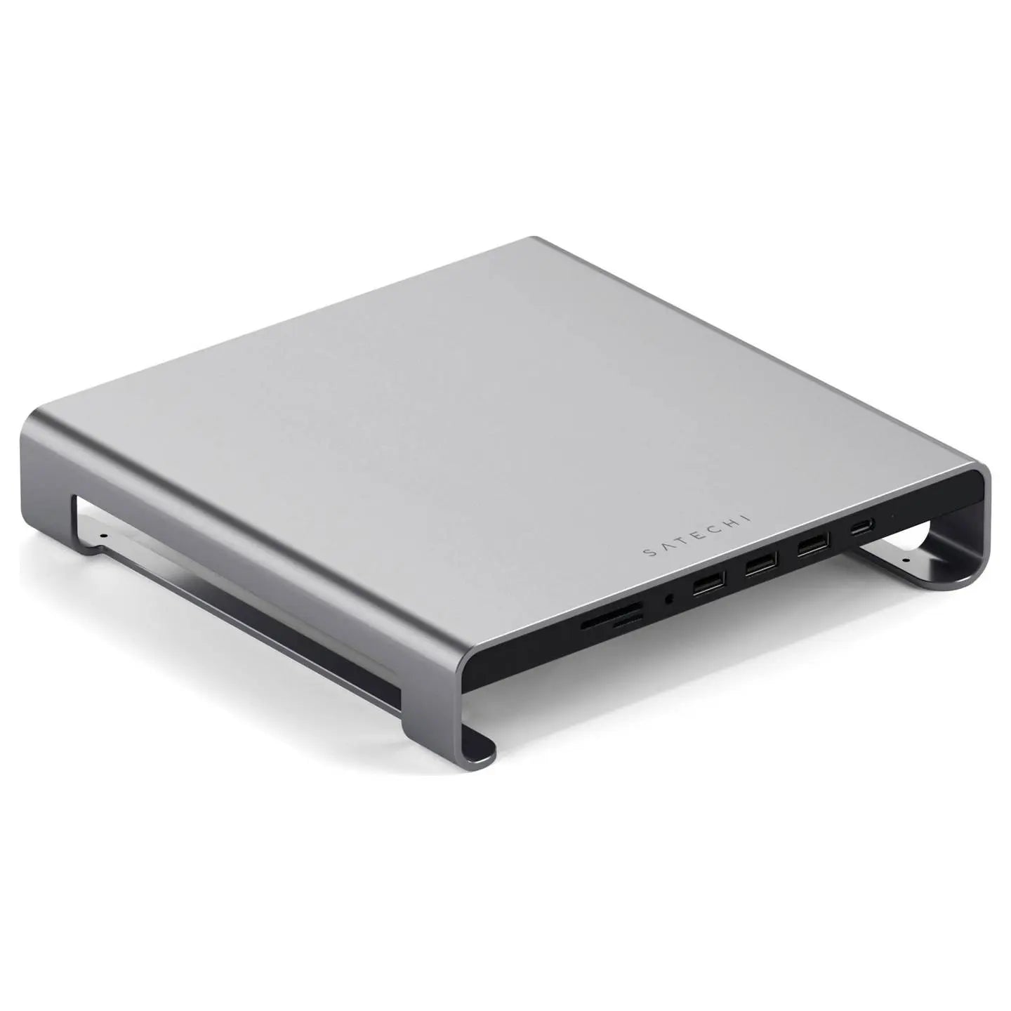 B-Ware Satechi St Amshm Monitor Stand Hub Bildschirmständer Usb Hub Silber Zubehör - 879961007973