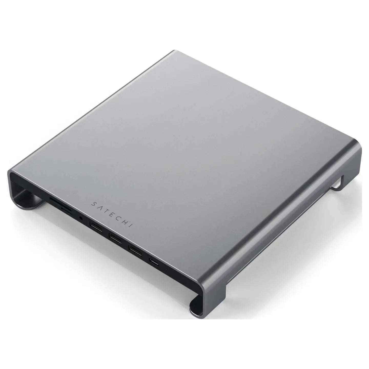 B-Ware Satechi St Amshm Monitor Stand Hub Bildschirmständer Usb Hub Silber Zubehör - 879961007973