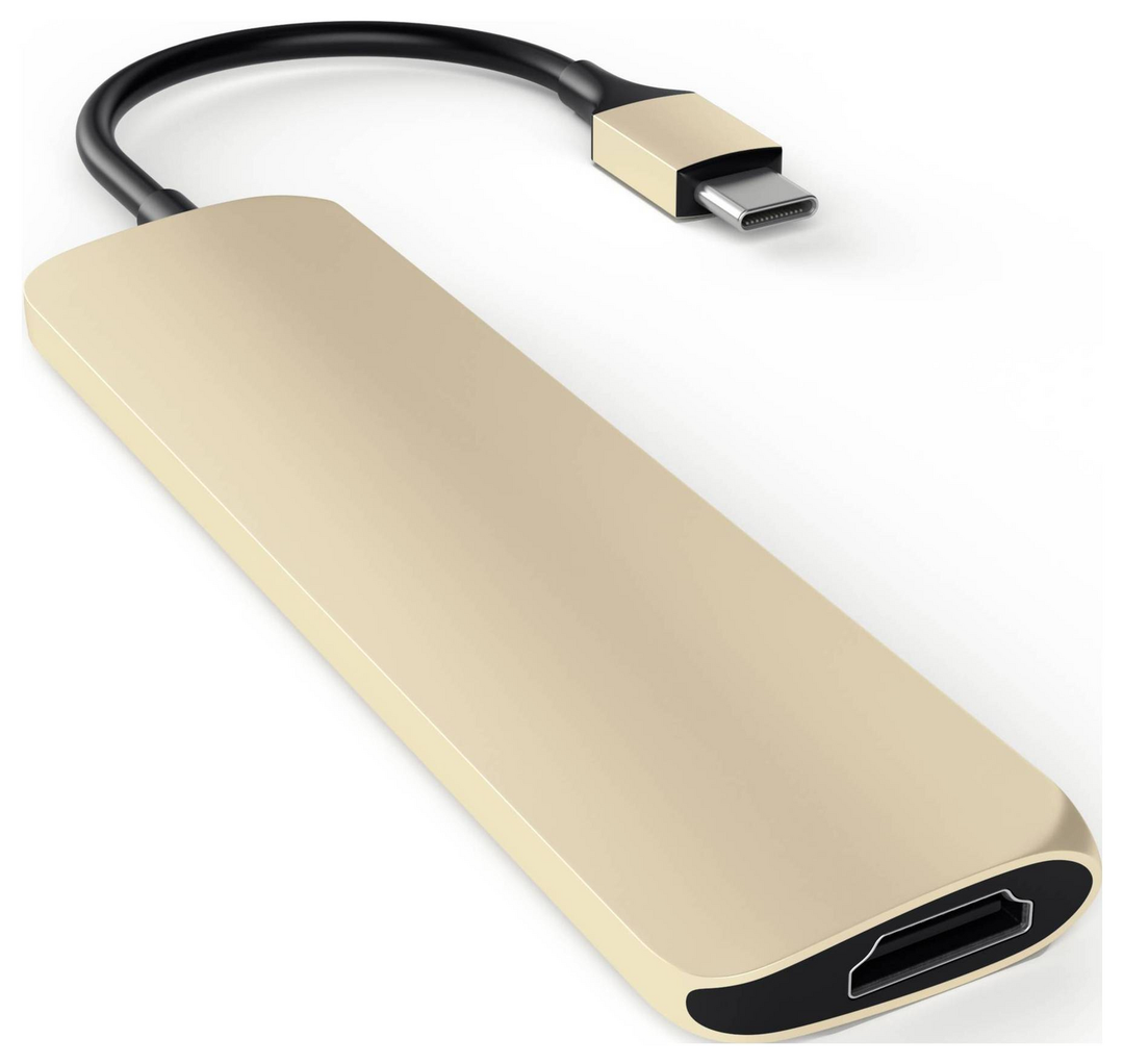 Satechi Usb C Dockingstation Adapter Hdmi Ladefunktion Gold Usb A Kompatibilität B-Ware - 879961006594