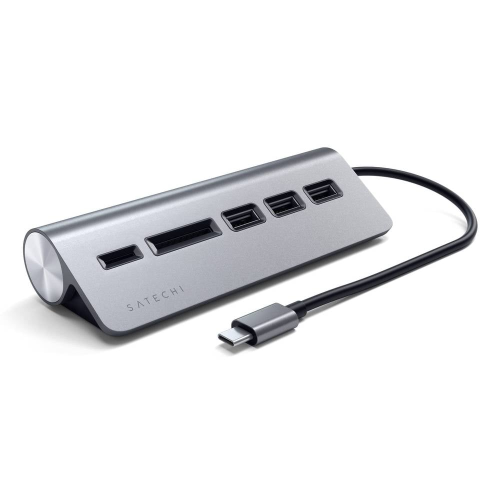 B-Ware Satechi Type C Aluminium Usb Hub & Card Reader Usb Adpater Space Grau - 879961007164
