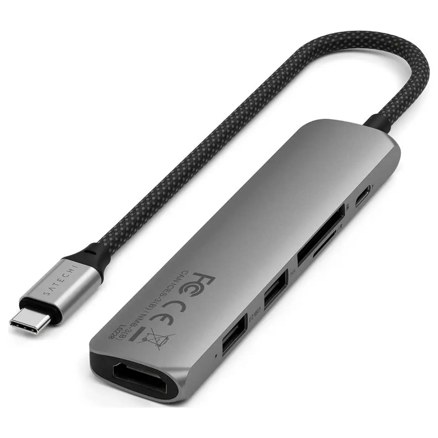 B-Ware Satechi Hub Dockingstation Usb C Multiport Adapter Spacegrau Kartenleser Macbook - 810086361755