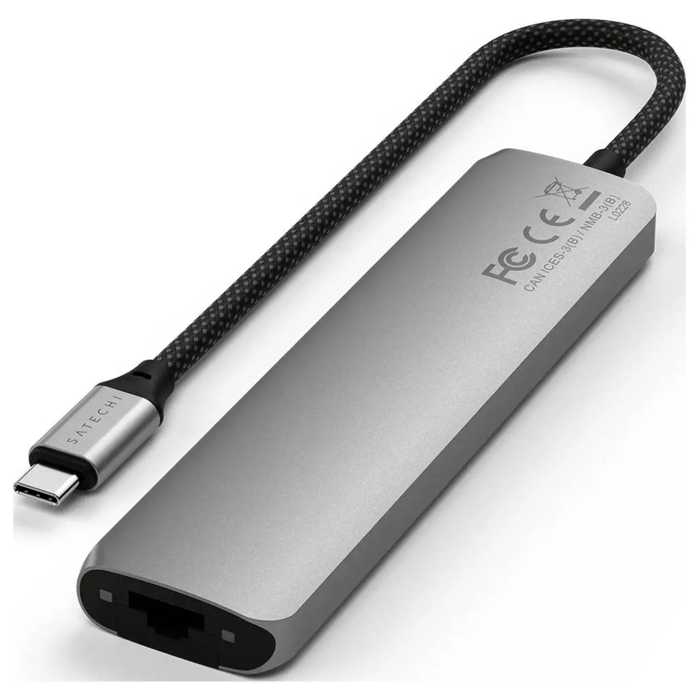 B-Ware Satechi Usb C 7 In 1 Slim Multi Port Adapter Dockingstation Hub Für Mac Book Pro - 810086361496
