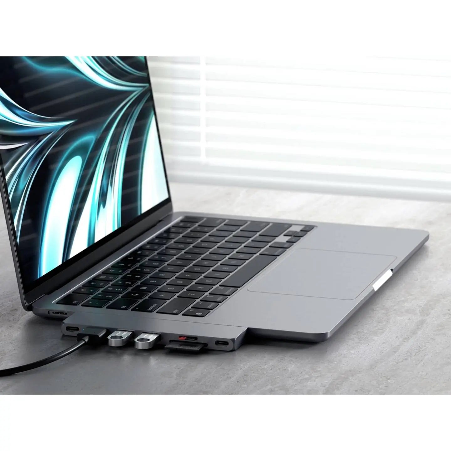 B-Ware Satechi Dockingstation Hub Adapter Usb C Pro Hub Slim Grau Usb A Sd Micro Sd Hdmi