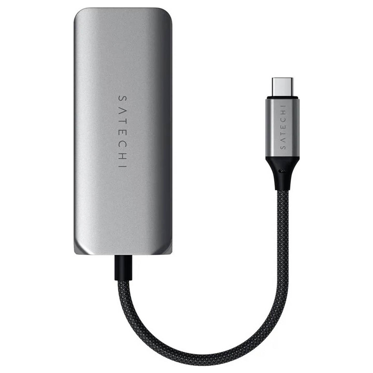 Satechi Dockingstation 4-Port Hub USB-C Lan Grau für MacBook iPad iPhone Apple - 0810086361342