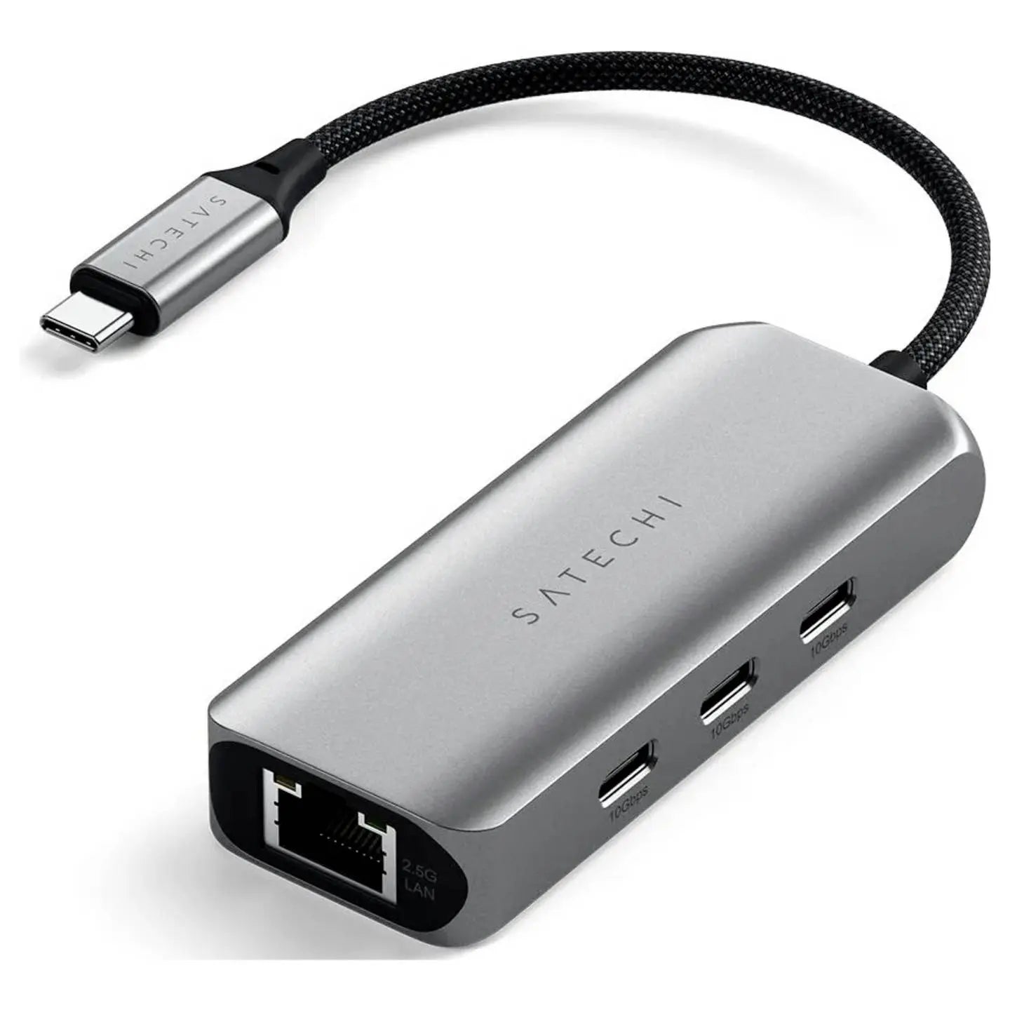 B-Ware Satechi Dockingstation 4 Port Hub Usb C Lan Grau Für Mac Book I Pad I Phone Apple - 810086361342