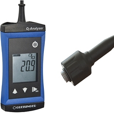 Greisinger O2 Analysator Messgerät Sauerstoffmessgerät Sensor Tragbar B-Ware