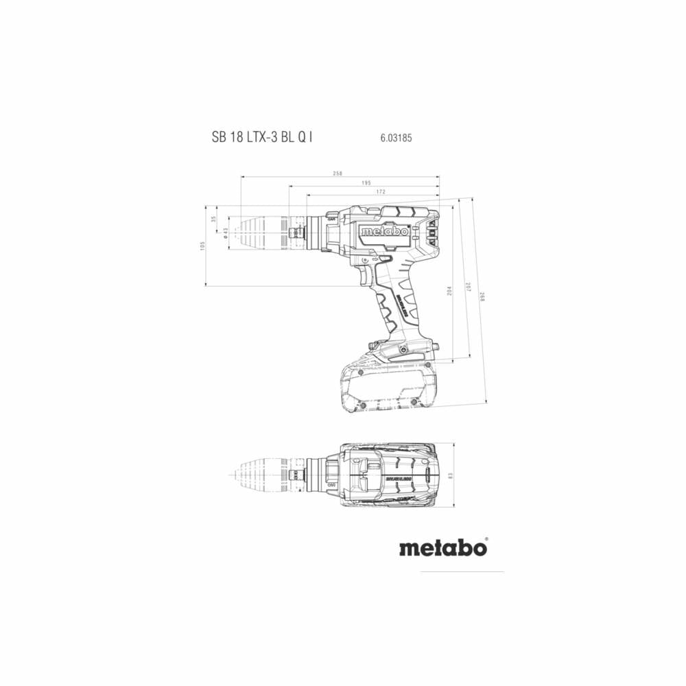 B-Ware Metabo Sb 18 Ltx 3 Akku Schlagschrauber Schlagbohrschrauber 18 Volt Ohne Akku    - 4061792225268