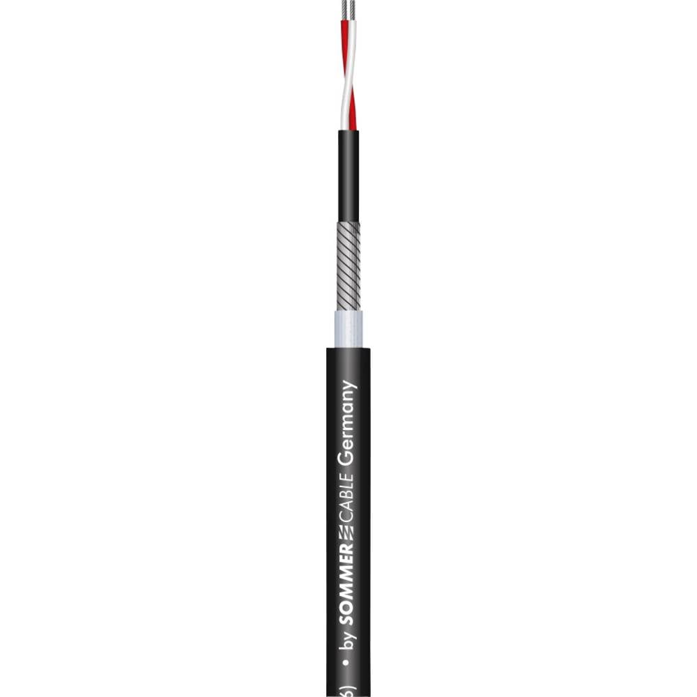 Sommer Cable Mikrofonkabel Audiokabel Schwarz PUR 200-0141AQ 2adrig 22 Meter - 4049371315906