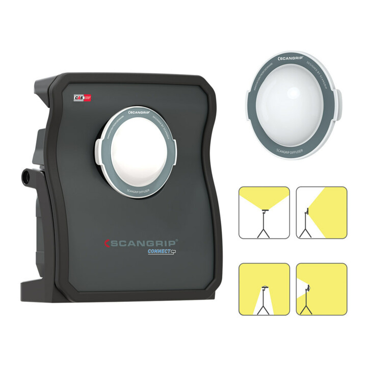B-Ware Scangrip Led Strahler Arbeitsleuchte Baustrahler Nova 10 Connect 75 W Ip65