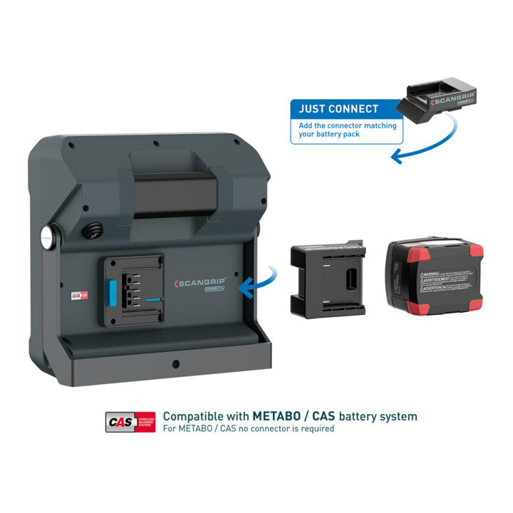 SCANGRIP LED-Strahler Baustrahler Arbeitsleuchte VEGA CONNECT 40 W IP54 4000lm - 5708997006764