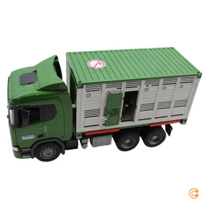 B-Ware Bruder Scania Super 560 R Tiertransporter Rind Nutzfahrzeug Siehe Text/Foto966
