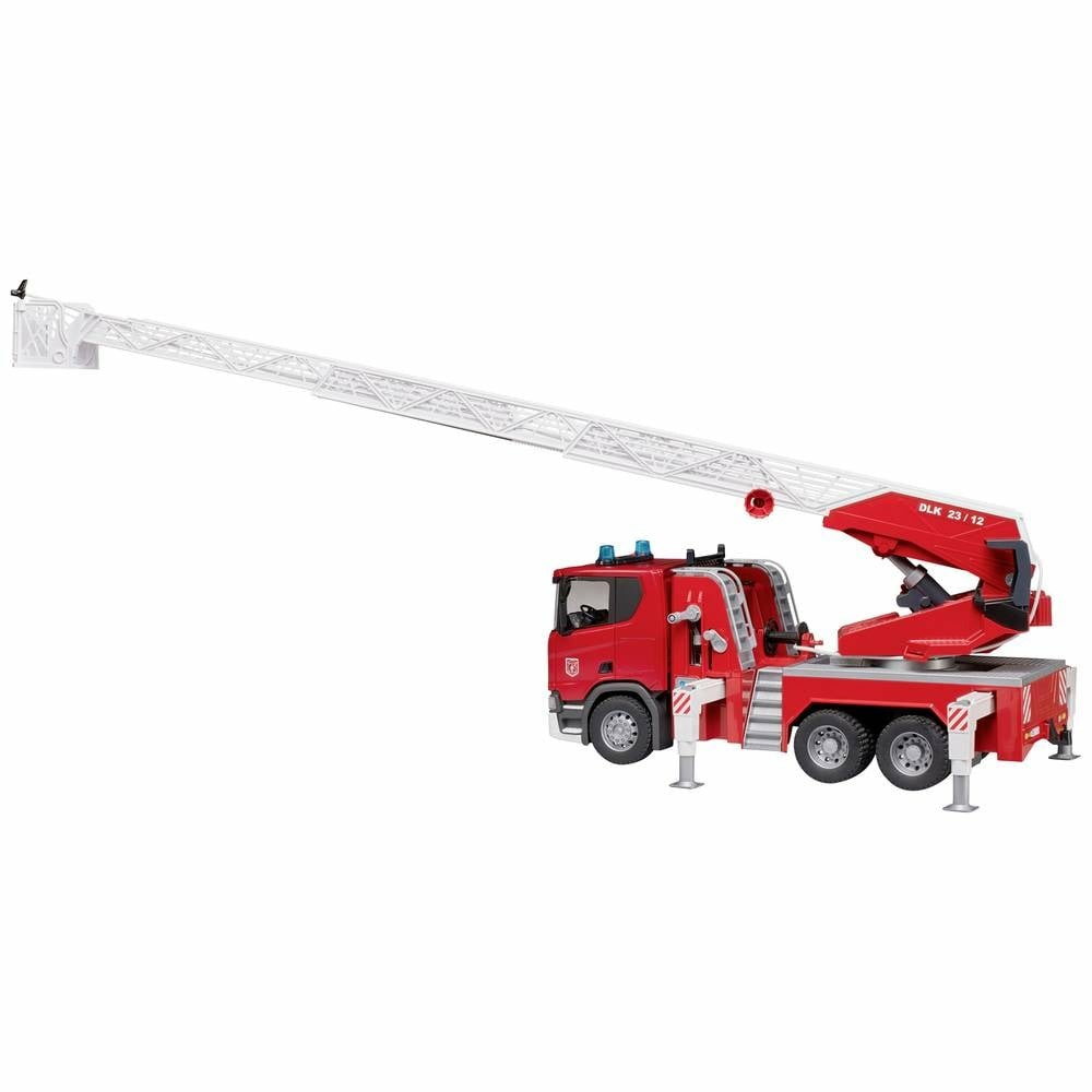 B-Ware Bruder Scania Super 560 R Feuerwehrleiterwagen Wasserpumpe Modellbauauto Feuerwehr - 4001702035914