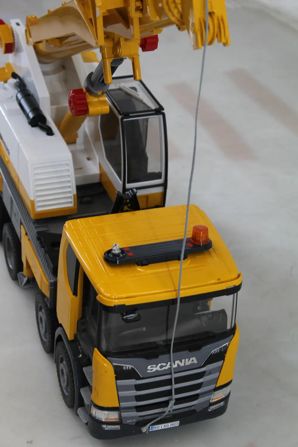 C-Ware Bruder Scania Super 560 R Liebherr Kran Lkw Kranmodell Spielzeug Siehe Text/Foto - 4001702035716