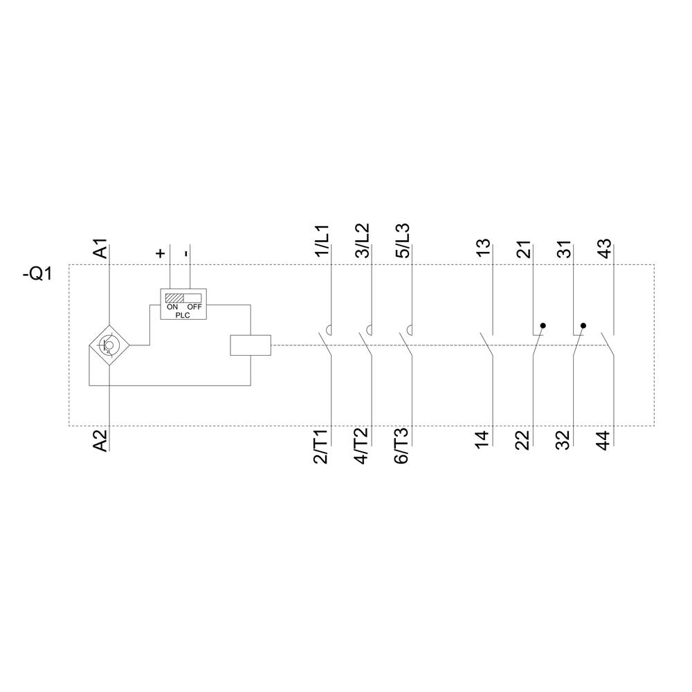 Siemens 3RT1055-6NB36 Leistungsschütz Installationsschütz 3 Schließer 1000 V/AC - 4011209507401