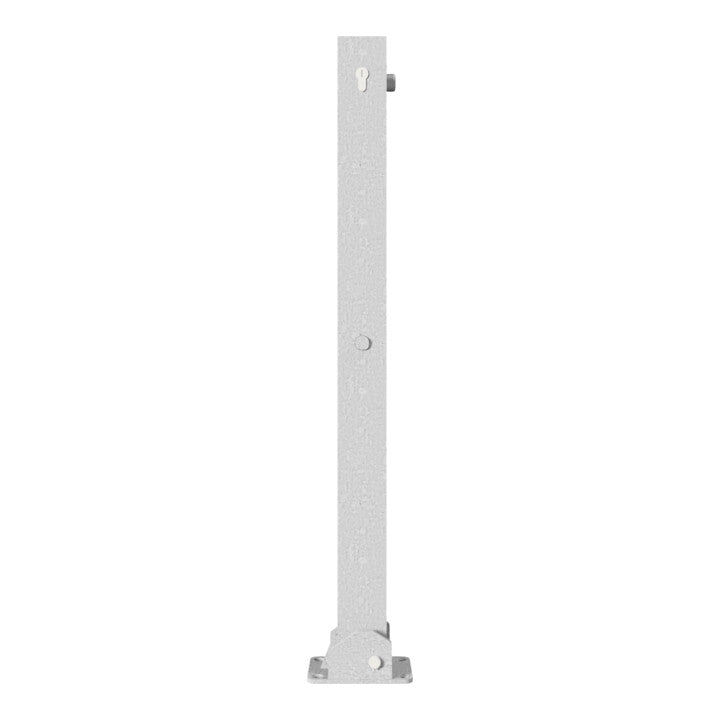 Schake Absperrpfosten Parkplatzsperre Profilzylinder 70x70mm feuerverzinkt 470UZ - 4250384711900
