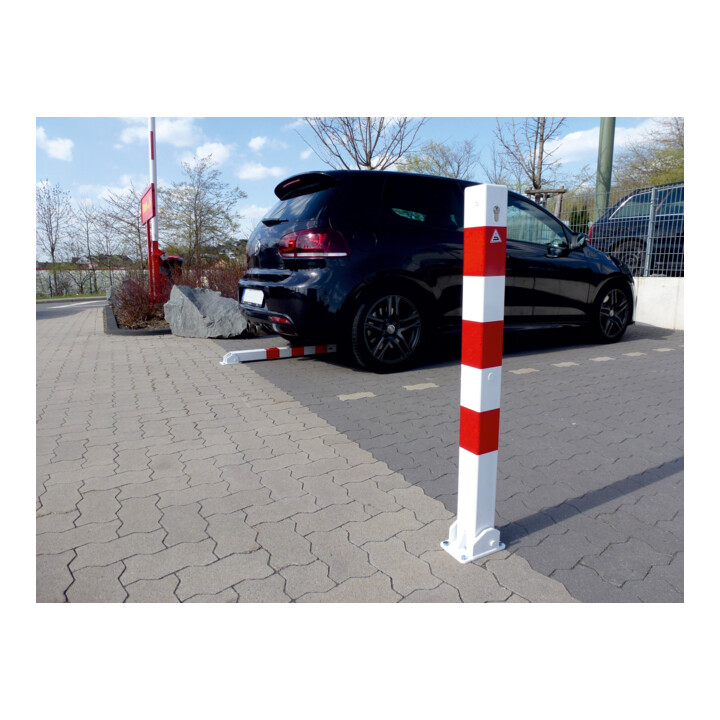 B-Ware Schake Absperrpfosten Pfosten 470 Zb Profilzylinder Herausnehmbar 70mm 4 Stück - 4250384711955