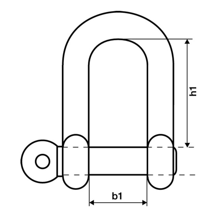 B-Ware Kleinsorge Schäkel Bügel Geschmiedet 1/4 Zoll Bolzen Trgf Ca 0 1t 3 Stück - 4251063402041