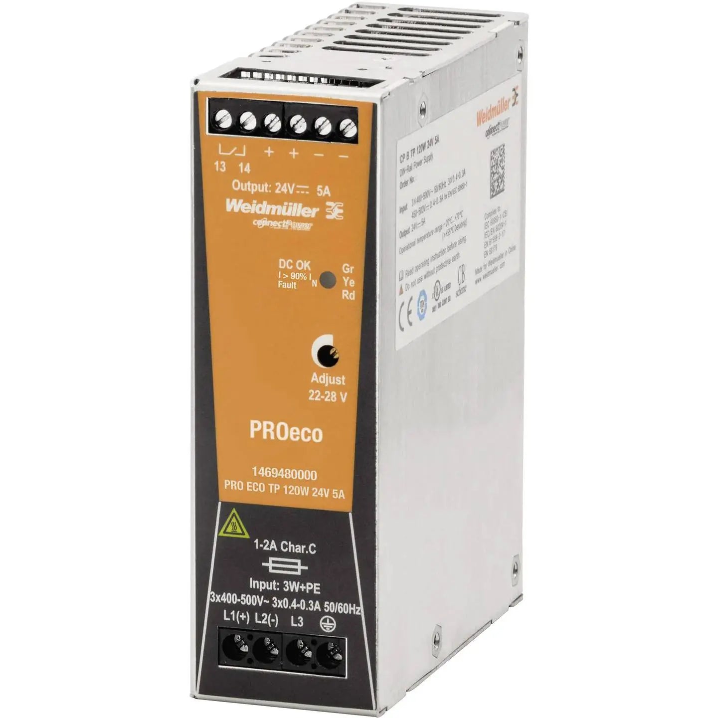 B-Ware Dehn Schaltnetzgerät Netzteil Stromversorgung 120 W 24 V 5 A Hutschiene Pro Eco - 4050118275476