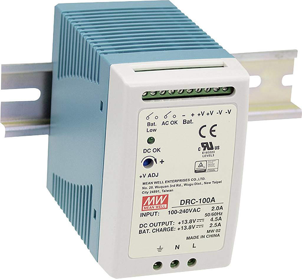 B-Ware Mean Well Drc 100 A Hutschienen Netzteil (Din Rail) 13.8 V/Dc 4.5 A 96 W 2 X Netz - 4021087026574
