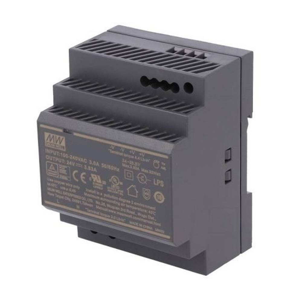 B-Ware Mean Well Schaltnetzteil Netzgerät Edelstahl 24 V 91,92 W Für Din Schiene Netzteil - 4711287421803