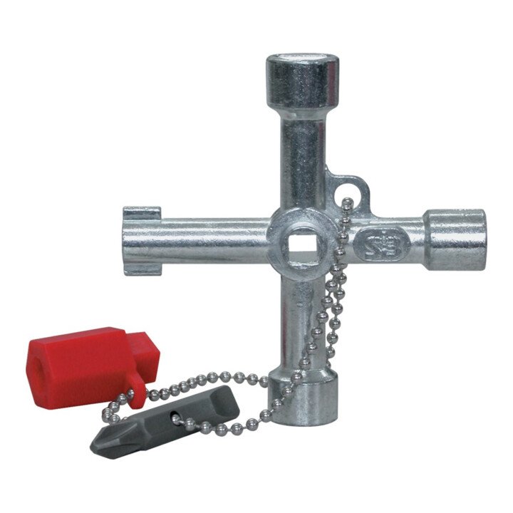 B-Ware Schaltschrankschlüssel Universal 472 M 03 10 Funktionen Mit Bitadapter Zink Guss - 4030884001721