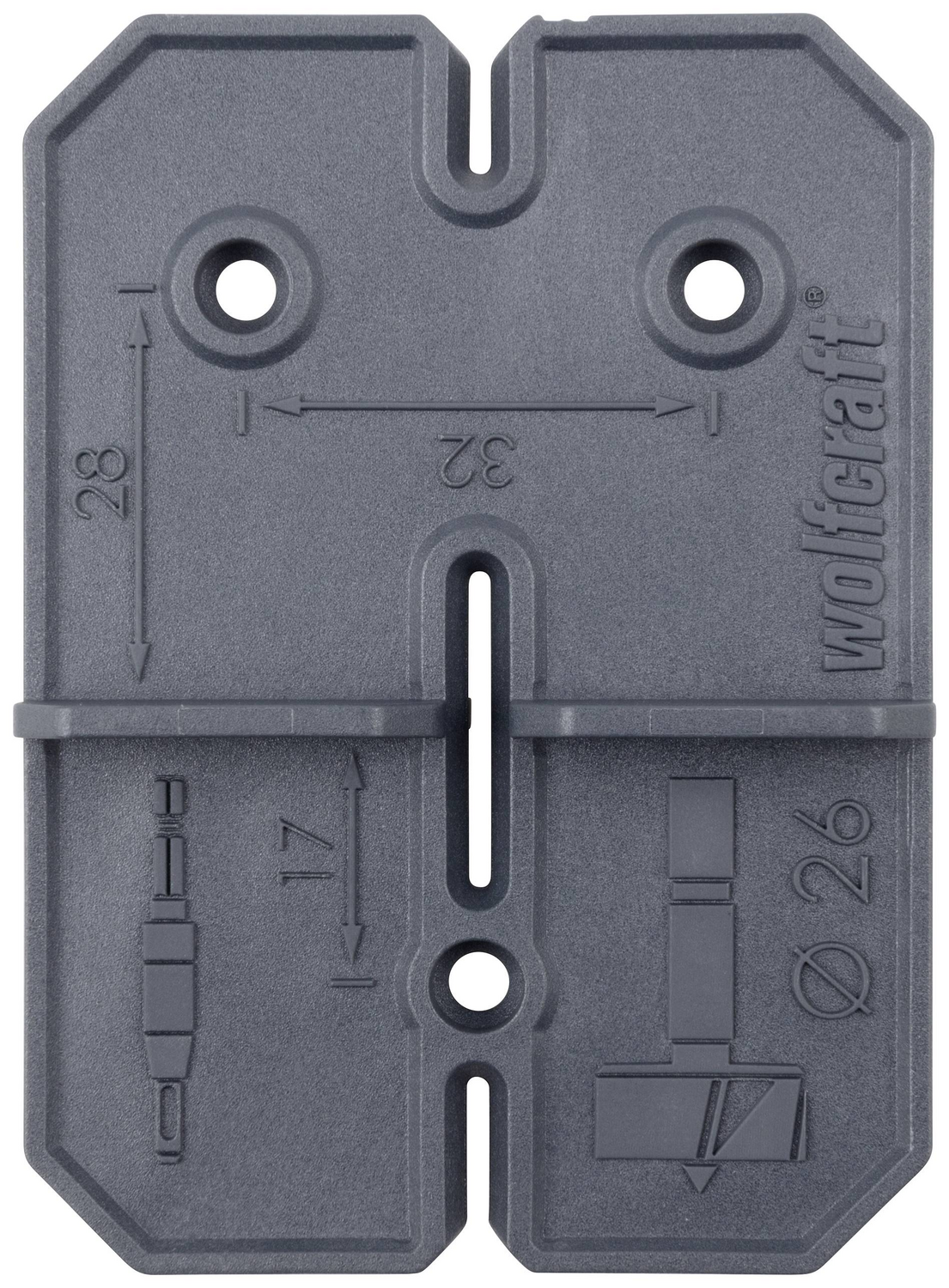 B-Ware Wolfcraft 4655000 5 Tlg. Bohrer Set Scharnierloch Set - 4006885465503