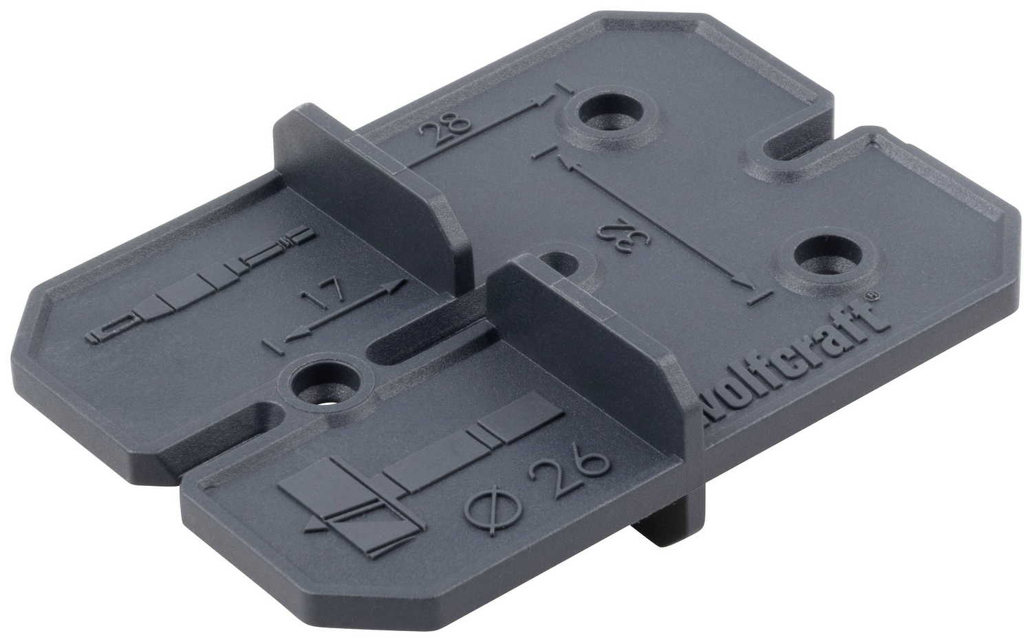 B-Ware Wolfcraft 4655000 5 Tlg. Bohrer Set Scharnierloch Set - 4006885465503