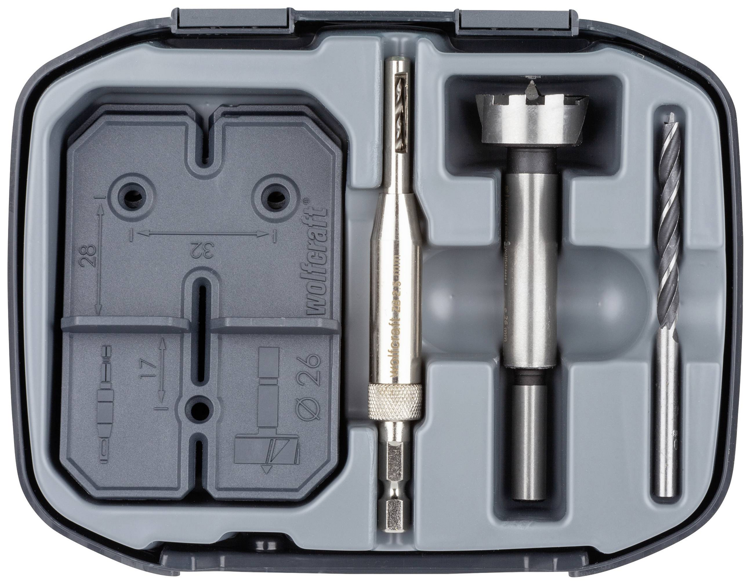B-Ware Wolfcraft 4655000 5 Tlg. Bohrer Set Scharnierloch Set - 4006885465503