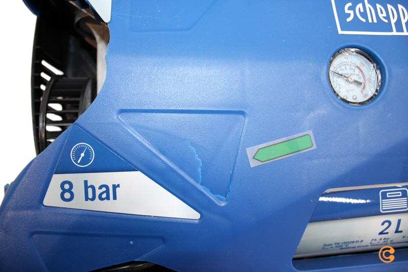 Scheppach Druckluft Kompressor Aircase 2 L 8 Bar Ansaugleistung Siehe Text/Foto B-Ware - 4046664040309