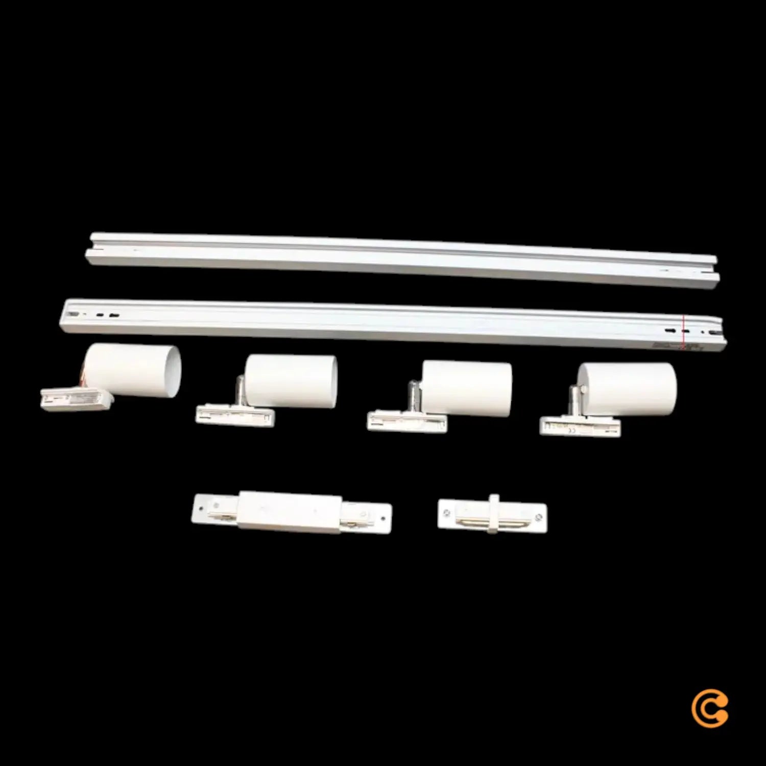 Schienensystem Rail Schienenset Led Spots Weiß 4er 230 V 15m Siehe Text/Foto B-Ware - 4002707461395