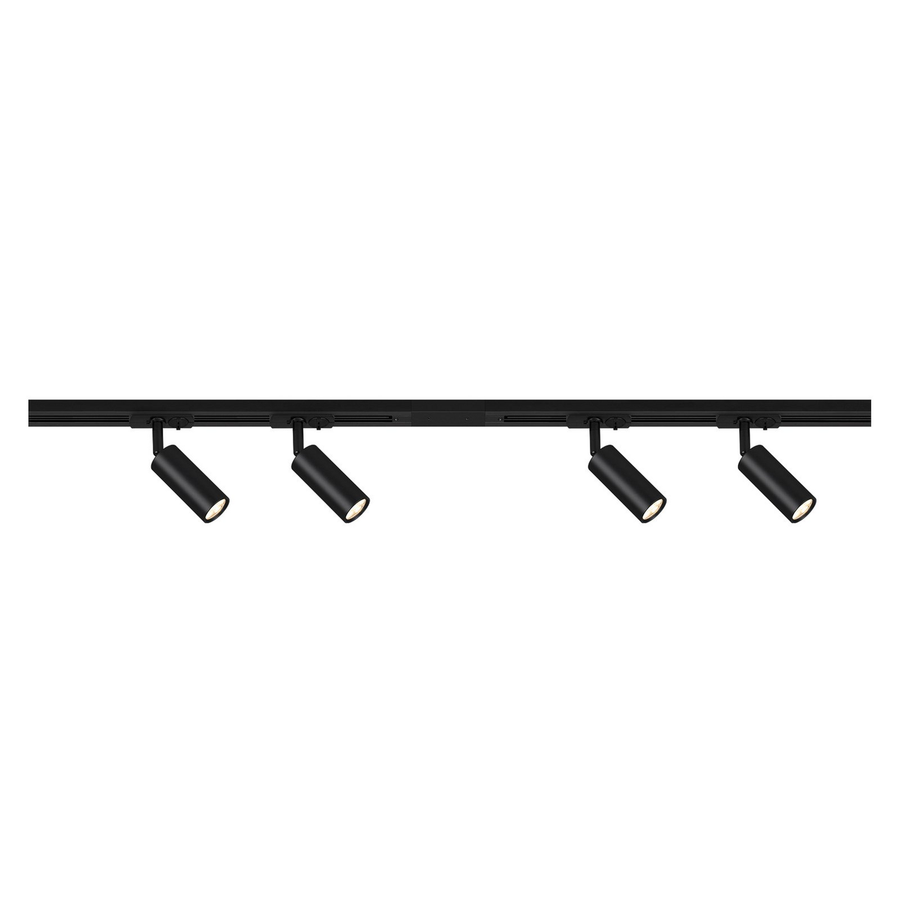 Briloner Schienensystem Schiene Rail 230 V Schwarz 4 Led Spots 15m Stromschiene B-Ware - 4002707461401