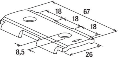 B-Ware Fischer Schienenverbinder Sv 31 Verbindungselement Galvanisch Verzinkt 25 Stück - 4048962265033