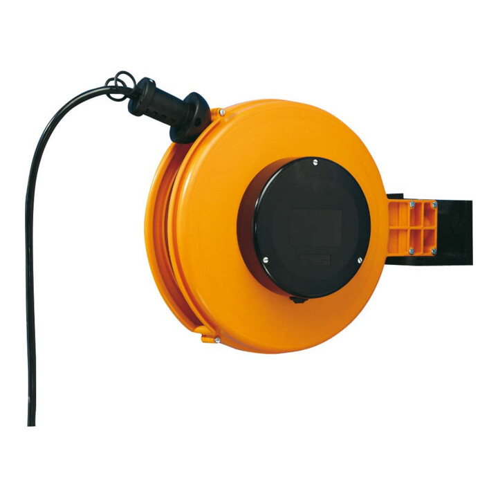 Schill Kabelaufroller Trommel 8m H05 Vv F 3x1,5qmm Wandhalterung Kunststoff B-Ware - 4013046640013