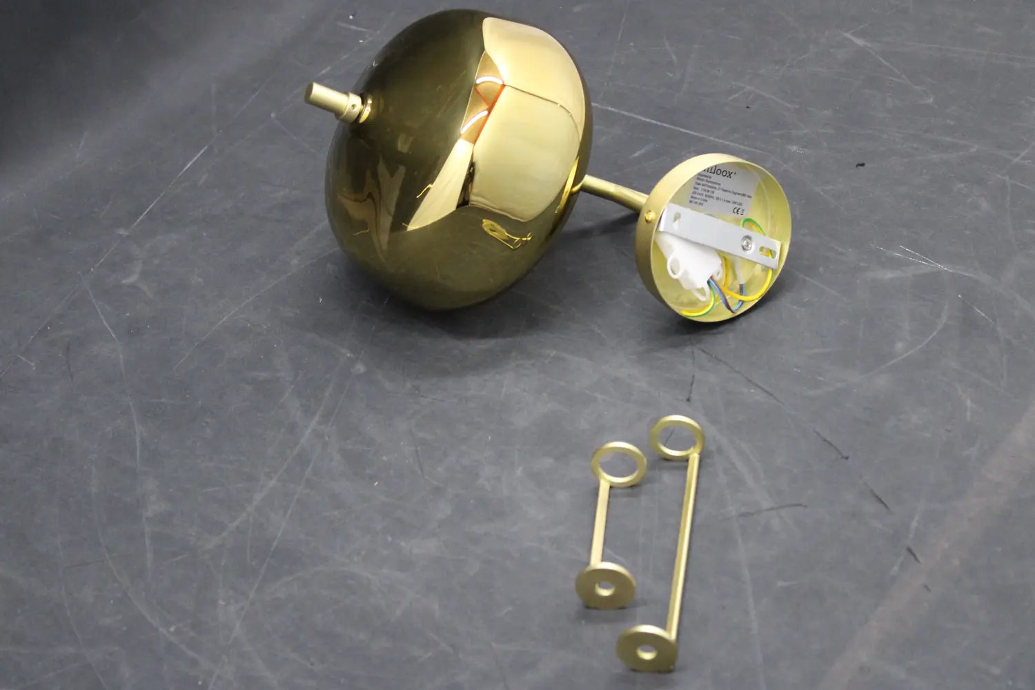 B-Ware Miloox Wandleuchte Wandlampe X Ray Gold Led Leuchte Glas Metall Siehe Text/Fotos - 8050612944706